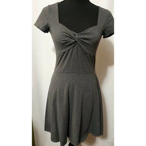 Hollister Gray Dress Bow Bunch Casual Size S